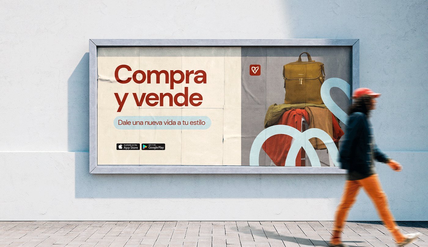 Cartel de vía pública Compra y vende de Relove